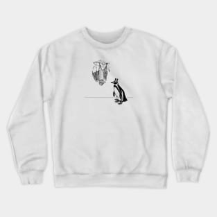 Sherlock Bat and Prof. Penguin Crewneck Sweatshirt